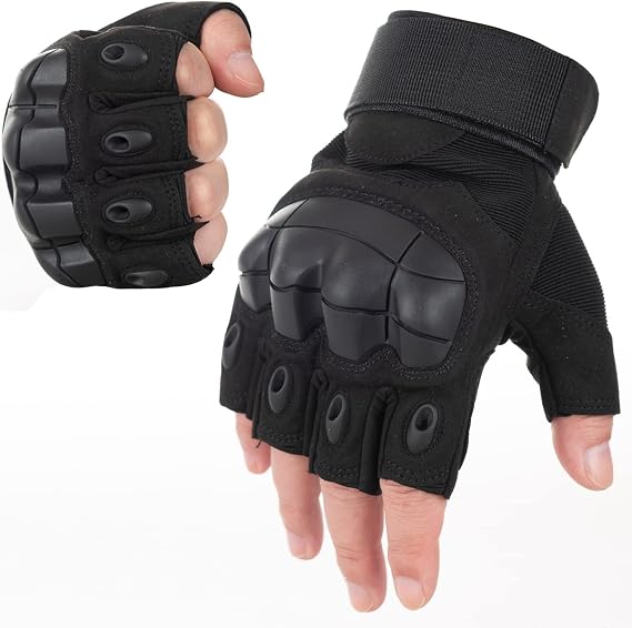 Half Finger Glove Fingerless Outdoor Cycling Motorcycle Hiking Camping Driving Gloves Guante
