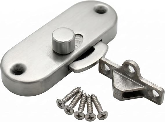KAFENDA Sliding barn Door Lock,90-Degree Right-Angle Barn Door Latch Lock