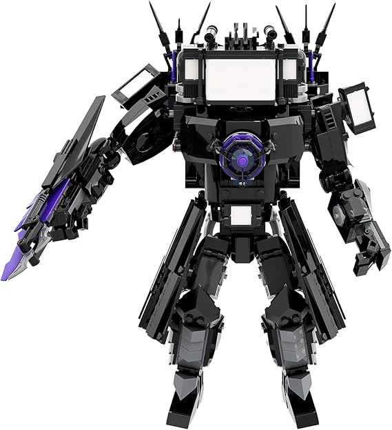 Bentex Skibidi Toilet Upgraded Edition Titan Television Man Figure Building Blocks Set Upgrade Photographer Speakerman Game Model Collectible Building Bricks Birthday Gifts for Adult Fans 857pcs