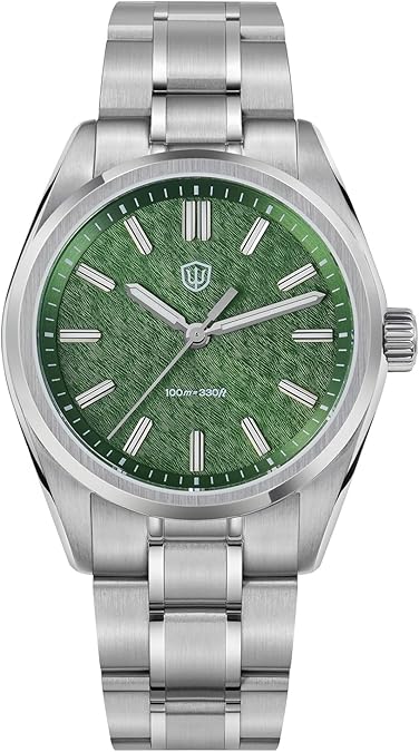 watchdives WD0003 Original Design Aventurine Men Watch VH31 Sweep Second Quartz Watch 36mm Sapphire Crystal Luxury Wristwatch 100m Waterproof