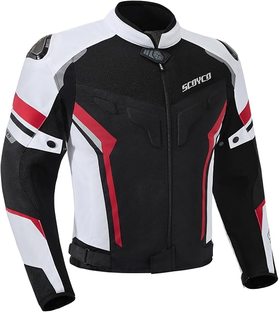 Scoyco Motorcycle Jacket Men with 7 PCS CE Certified Protective Armored