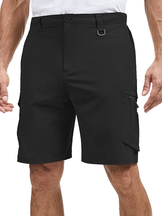Mens Cargo Shorts, Lightweight Hiking Shorts for Men, Multi-Pocket Quick Dry Fishing ShortsFor Golf,Camping, Travel