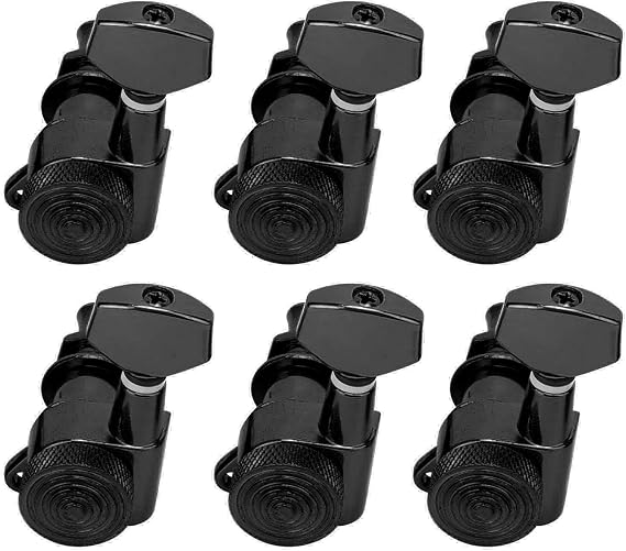 Guitar Locking Tuners, Guitar Tuner Pegs | Locking Guitar Tuner | Electric Guitar Tuner | Guitar Tuning Pegs | Guitar Machine Heads for Acoustic & Electric Guitar (6 left)