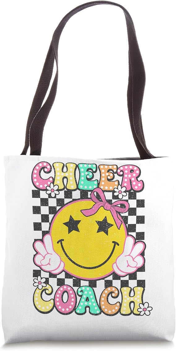 Coquette Bow Cheer Coach Cheerleader Cheerleading Women Tote Bag