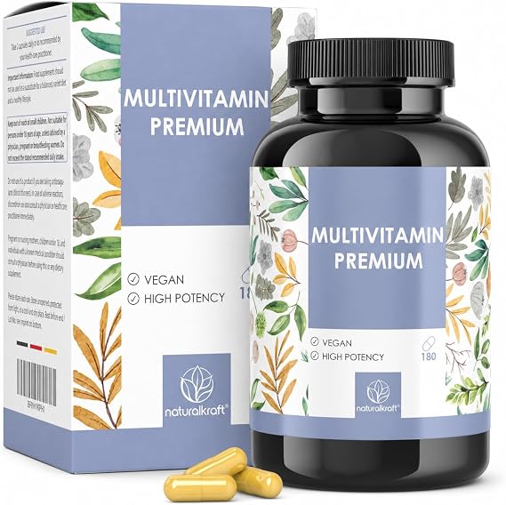 Premium Multivitamin High-Dose AZ Complex | 180 Vegan Capsules with Essential Vitamins & Minerals including Vitamin C, D3, B12, Zinc, Magnesium & OPC Developed and Lab Tested in Germany