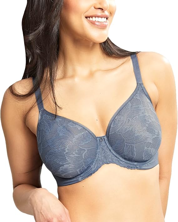 Panache Radiance Bra 34DD, Steel Blue