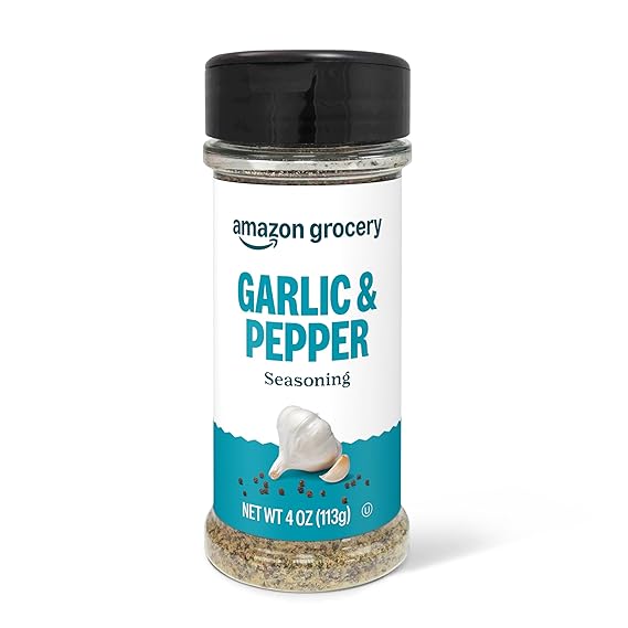 Amazon Grocery, Garlic & Pepper Seasoning, 4 Oz (Previously Happy Belly, Packaging May Vary)