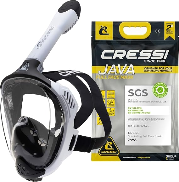 CRESSI since 1946 Java Adult Full Face Mask Compact Fit