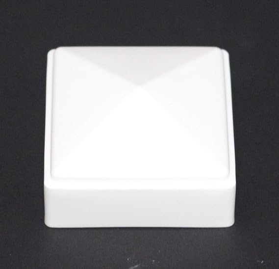 JSP Manufacturing New Plastic White 2x2 Fence Post Caps for Metal, Plastic,Vinyl or Wood 2 x 2 Posts (1 Pack)