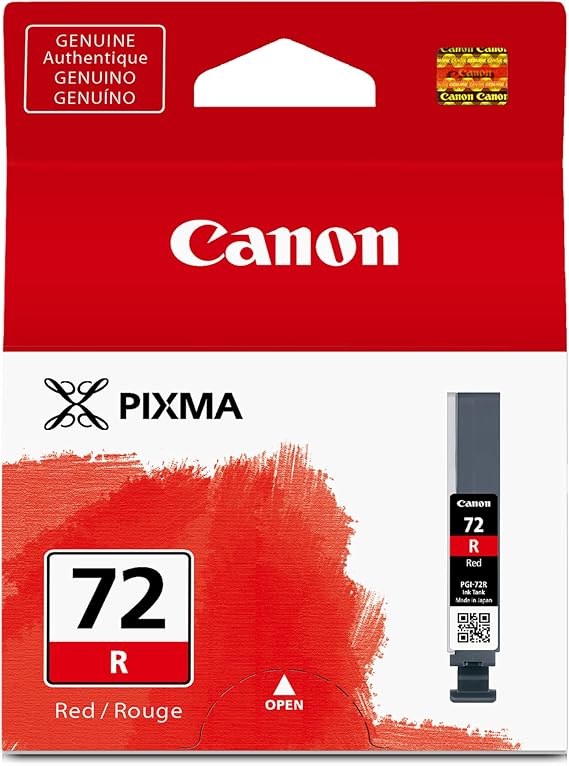 Canon PGI-72 Genuine Red Ink Tank, Compatible with PIXMA PRO-10 Printers