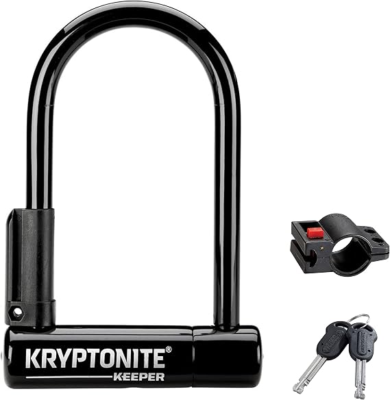 Kryptonite Keeper Mini 6 w/bracket Lock - Black Mini