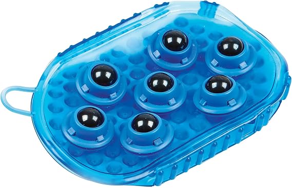Roma Rubber Massage Mitt (One Size) (Blue)