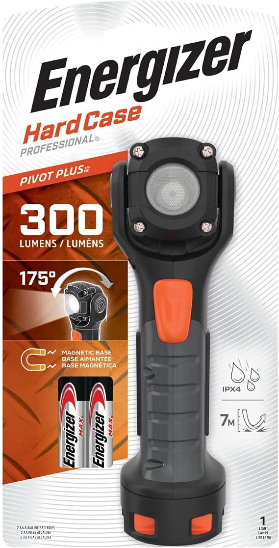 Energizer HARDCASE Professional Pivot Plus Swivel Head Flashlight