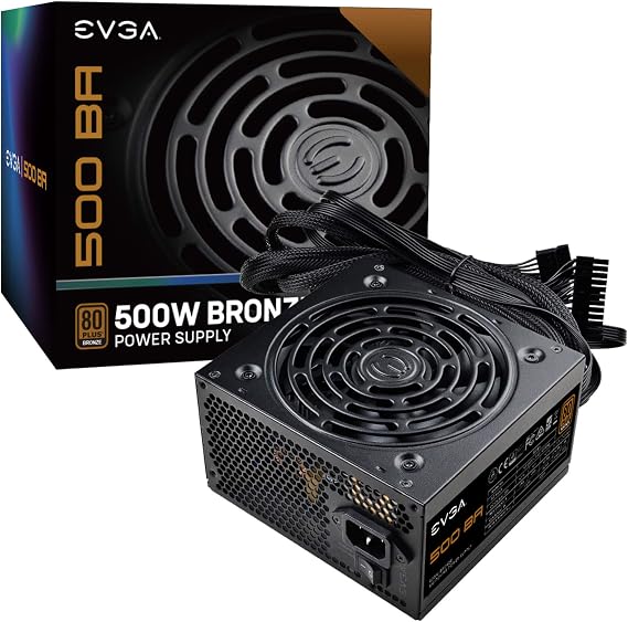 EVGA 500 BA, 80+ BRONZE 500W, Power Supply 100-BA-0500-K1