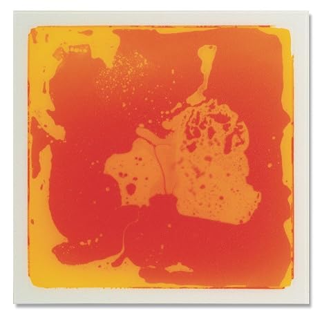 S&S Worldwide Liquid Sensory Tile Mat, Orange, 12"