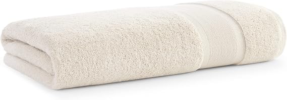 Aston & Arden Solid Turkish Bath Sheet - Extra Soft & Plush with Finest Long-Staple Aegean Cotton, 600 GSM, Luxury Towel for Spa, Hotel, and Bathroom, 35 x 70, Wheat Beige