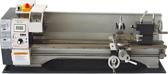 110V WM210V 8"x24" Inch Precision Metal Bench Lathe with 1100W Brushless Motor 50-2500rpm Variable Speed Metal Lathe