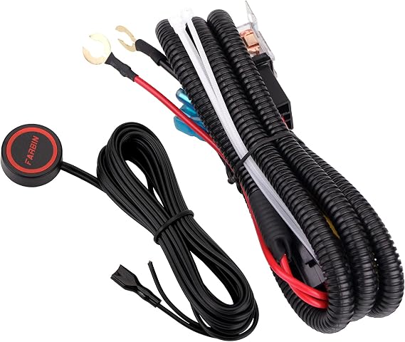 Horn Button Switch, Waterproof Train Horn Wiring Kit, Relay Wiring Harness