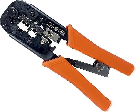 All-in-one Network Crimping Cutting Stripping Tool 8P/RJ-45, 6P/RJ-12, RJ-11 Modular Ethernet Cables Plugs