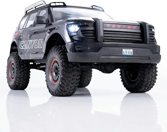 FMS Canyon 1/10 RC Crawler with Innovative DIG System LCG Chassis,Pro 4x4 RC Rock Truck with Portal Axles, 2-Speed Transmission, Full Metal Oil Shocks,High Simulation Remote Control Car