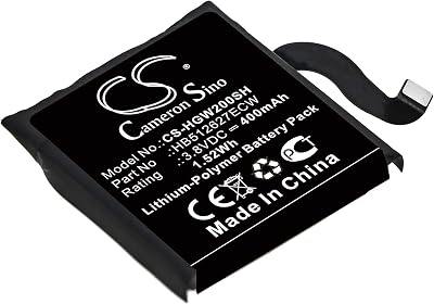 400mAh Battery Replacement for Watch 2 4G Watch 2 Pro 4G HB512627ECW 3.8V