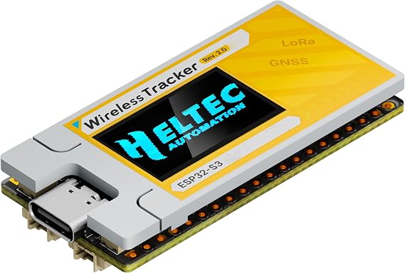 Heltec ESP32 Wireless Tracker V2 ESP32-S3 LoRa Mesh Node Compatible with Meshtastic 28dBm High Power SX1262 UC6580 Dual Band GNSS GPS Module Arduino LoRaWAN for Asset Tracking Personnel Positioning