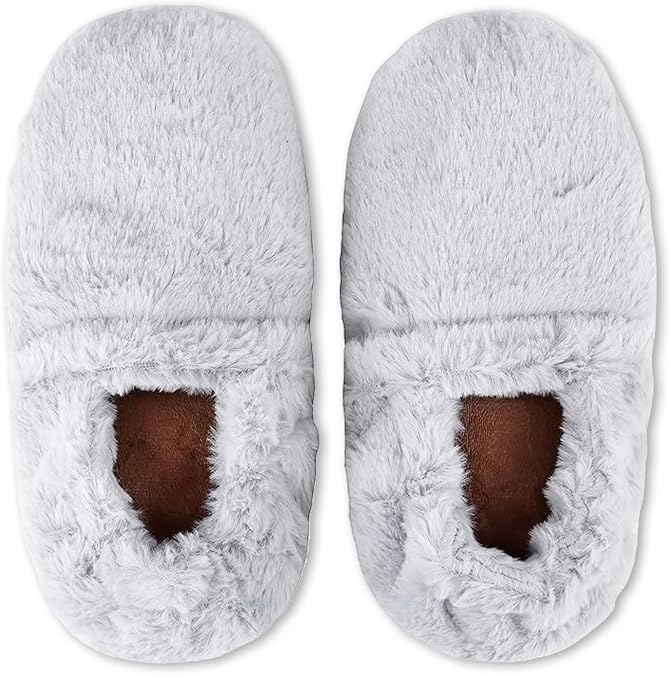 Leonns Microwavable Slippers - Heated Booties for Women and Men | Heated Foot Warmers for Feet in Bed, Reusable & Cozy Foot Warmer for Bed | Soothing Warmth & Comfort for Cold Feet