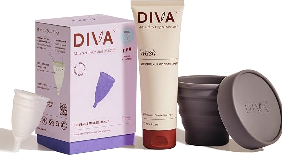 DIVA Cup Model 2, Wash & Shaker Cup Combo, Model 2