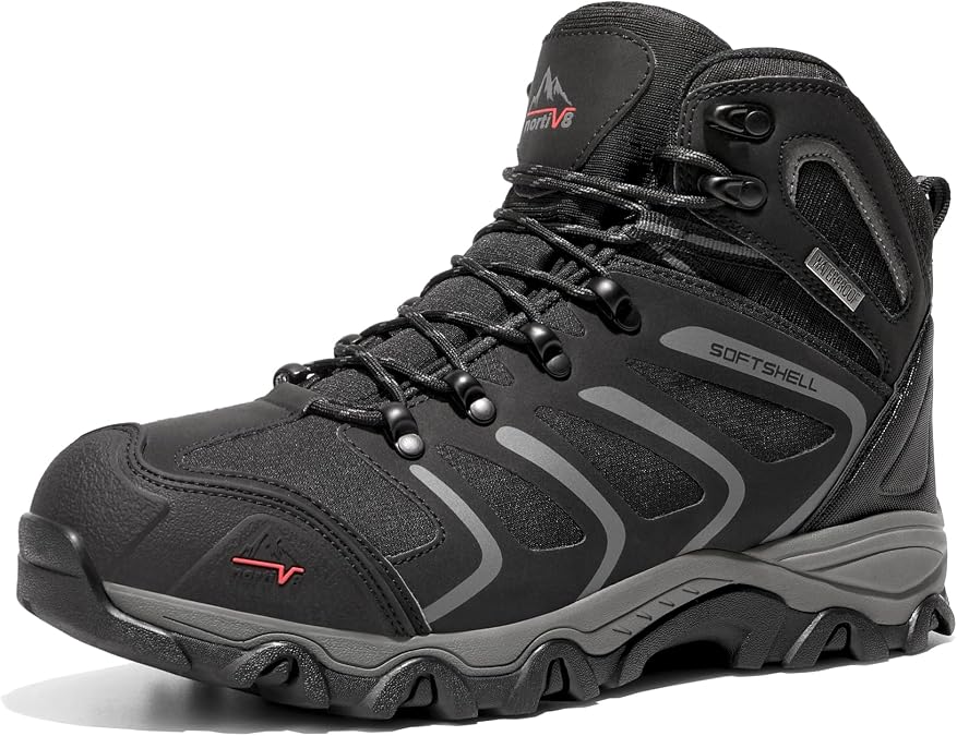 NORTIV 8 Men's Ankle High Waterproof Hiking Boots