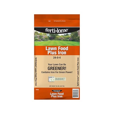 Fertilome (10755) Lawn Food Plus Iron 24-0-4, 20 lbs