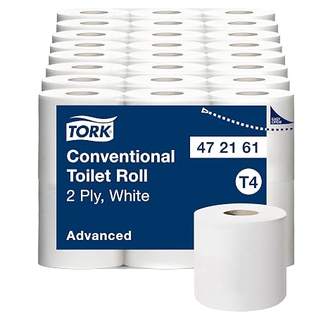 Tork 472161 Small Rolls of Toilet Paper T4 2-Ply 48 x 200 Sheets
