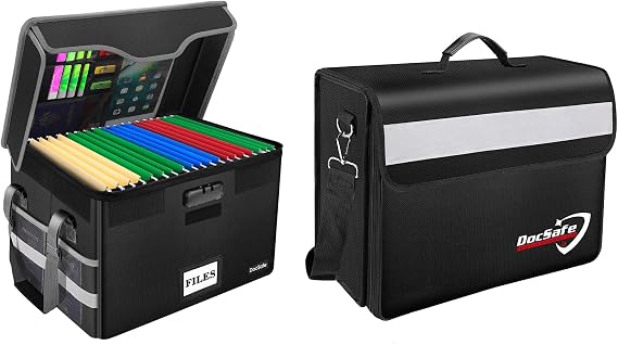DocSafe File Box+Fireproof Document Bag