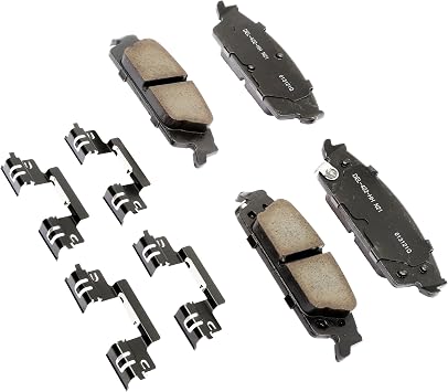 ACDelco Gold 17D1707CHF1 19428015 Ceramic Rear Disc Brake Pad Kit