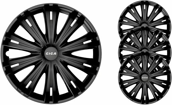 Car Wheel Trims, 14", Set of 4, 14 inch Wheel Trims For Cars, Van - All Black