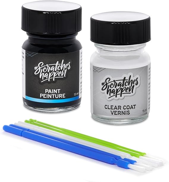 ScratchesHappen Exact-Match Touch Up Paint Kit - Ocra GT (437/PTC) for Alfa Romeo - Essential (Paint + Clear Coat)