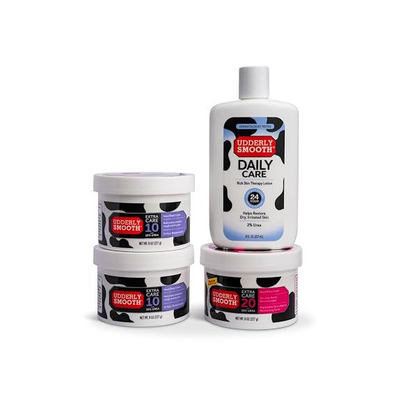 UDDERLY SMOOTH: 2% Urea Lotion, 10% Urea Hand & Body Cream, 20% Urea Hand & Body Cream