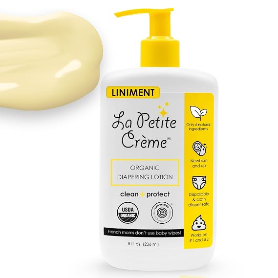 La Petite Creme Premium Diapering Lotion - Liniment Diaper Rash Cream, 8 oz