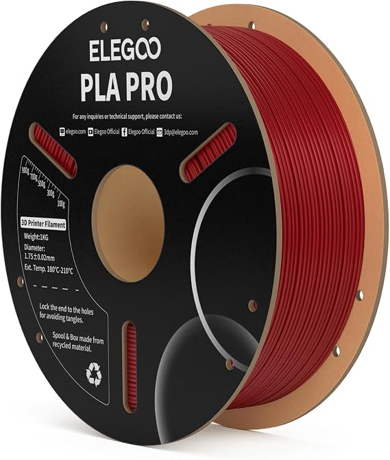 ELEGOO PLA 3D Printer Filament 1.75mm Burgundy Red 1KG