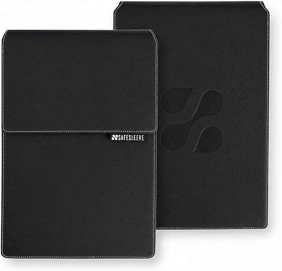 SafeSleeve Padded Laptop Case 12-14 Inch Fit, Built-in Mouse Pad, Black