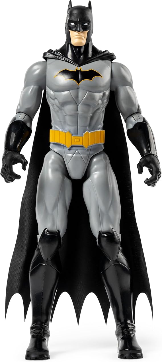 Batman S1 aksiyon figürü, 30 cm boyunda, heyecan verici maceralar ve aksiyon dolu numaralar için tam hareketli, 4 yaşından büyük çocuklar için oyuncak, orijinal çizgi roman tasarımı