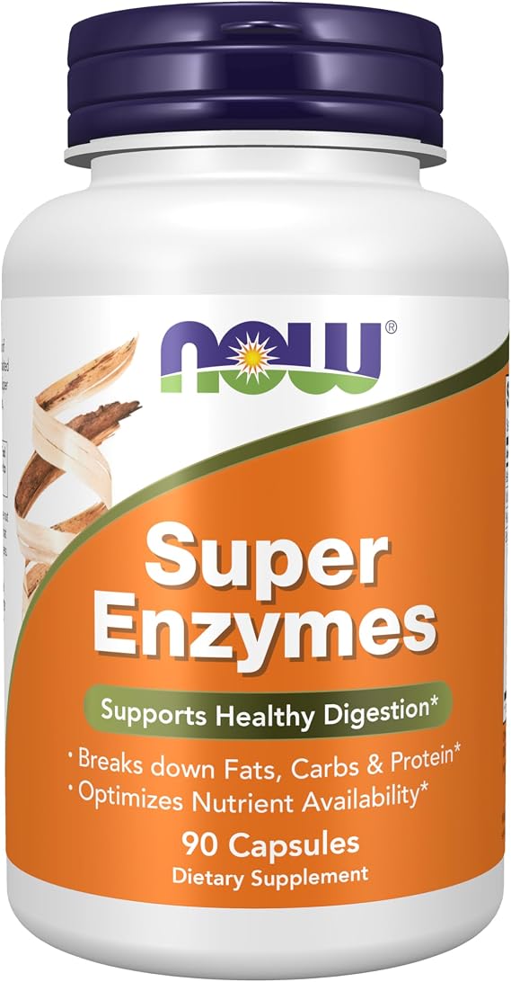 NOW Supplements, Super Enzymes Bromelain, Ox Bile, Pancreatin, 90 Caps