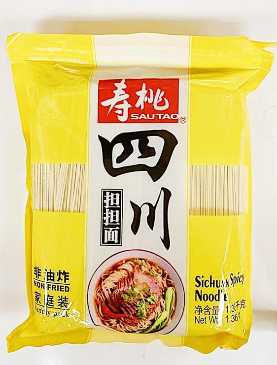 Sichuan Spicy Noodles, Non-Fried, Family Pack, 1.3kg,(Without Sauce),