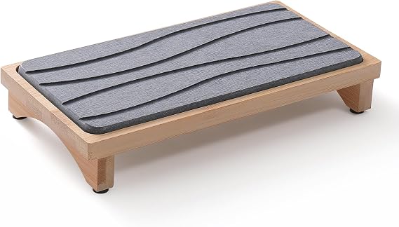 Stone Drying Mat for Kitchen Counter, Dirt-Resistant Quick Drying Fast Absorbent Non-Slip Diatomite Mat, Natural Diatomaceous Earth Dish Drying Pad for Dish Rack
