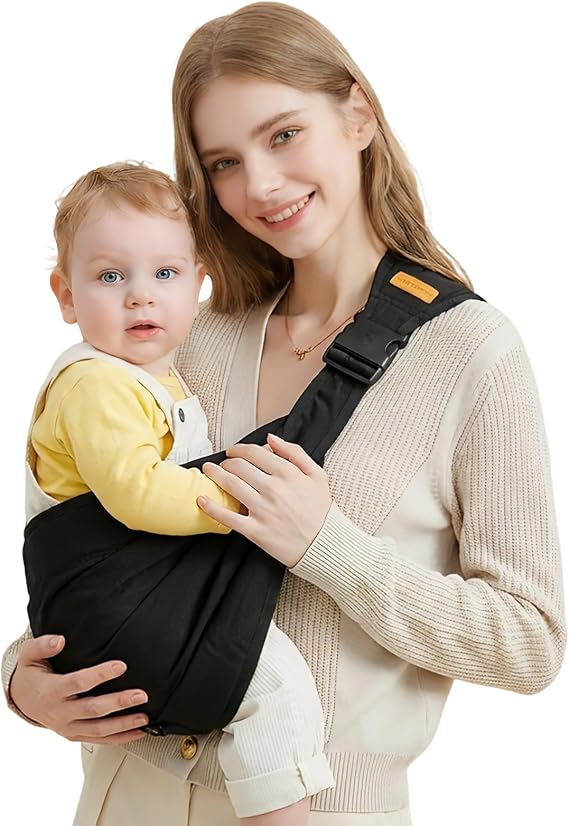 Baby Sling Carrier, Toddler Carrier with Adjustable Shoulder Straps