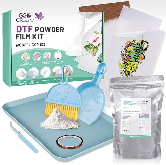 GO2CRAFT Hot Melt Powder & DTF Transfer Flim, for DTF Sublimation Printer