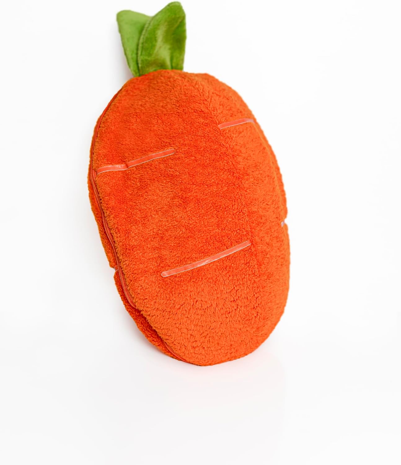 zgüner Toy Plush Strawberry Rabbit, Embroidered in Zipper Fruit Bag,40 cm,Pink, Red, Watermelon, Pineapple, Carrot Model Options,Easter,Strawberry Rabbit carrot