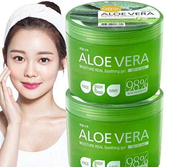 Kwailnara 95% Aloe Vera Moisture Real Soothing Gel for Face Body Hand Hair 500ml / 16.9 oz