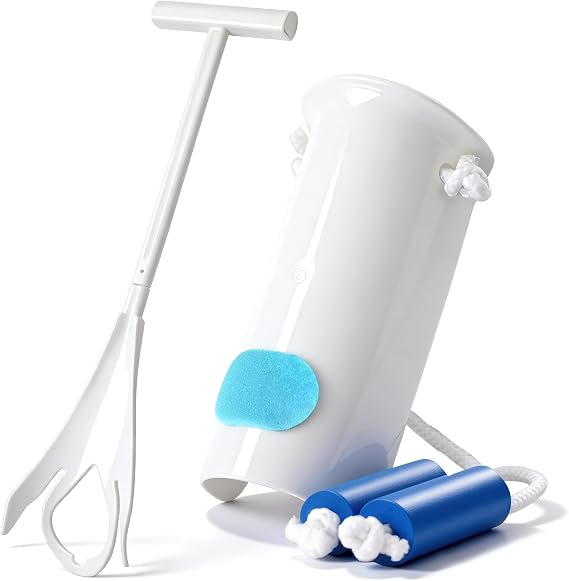 Sock Aid Kit, Sock Puller Aid Easy On and Off, Sock Assistant Device No Bending, Sock Aids for Putting On Socks and Sock Remover, Sock Helper for Seniors, Pregnant, and Limited Mobility
