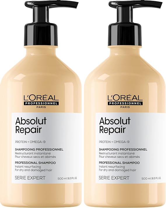 L'Oréal Professionnel Paris Serie Expert Absolut Repair Yıpranmış Saçlar Için Onarıcı Şampuan 500ml (2 paketi)