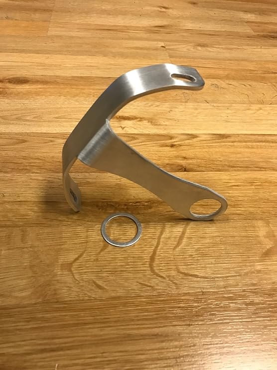 Rolled License Plate Relocation Holder Bracket for Harley-Davidson Night Rod 2006-2017 - Rear Axle Tag Mount - Lightweight, Highly Durable, Rustproof (1-inch Hole)